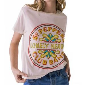 NEW CHASER beatles graphic tee in starry white
